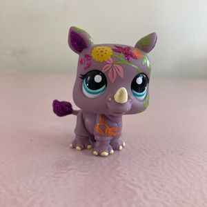 Little pet shop rhino with glitter